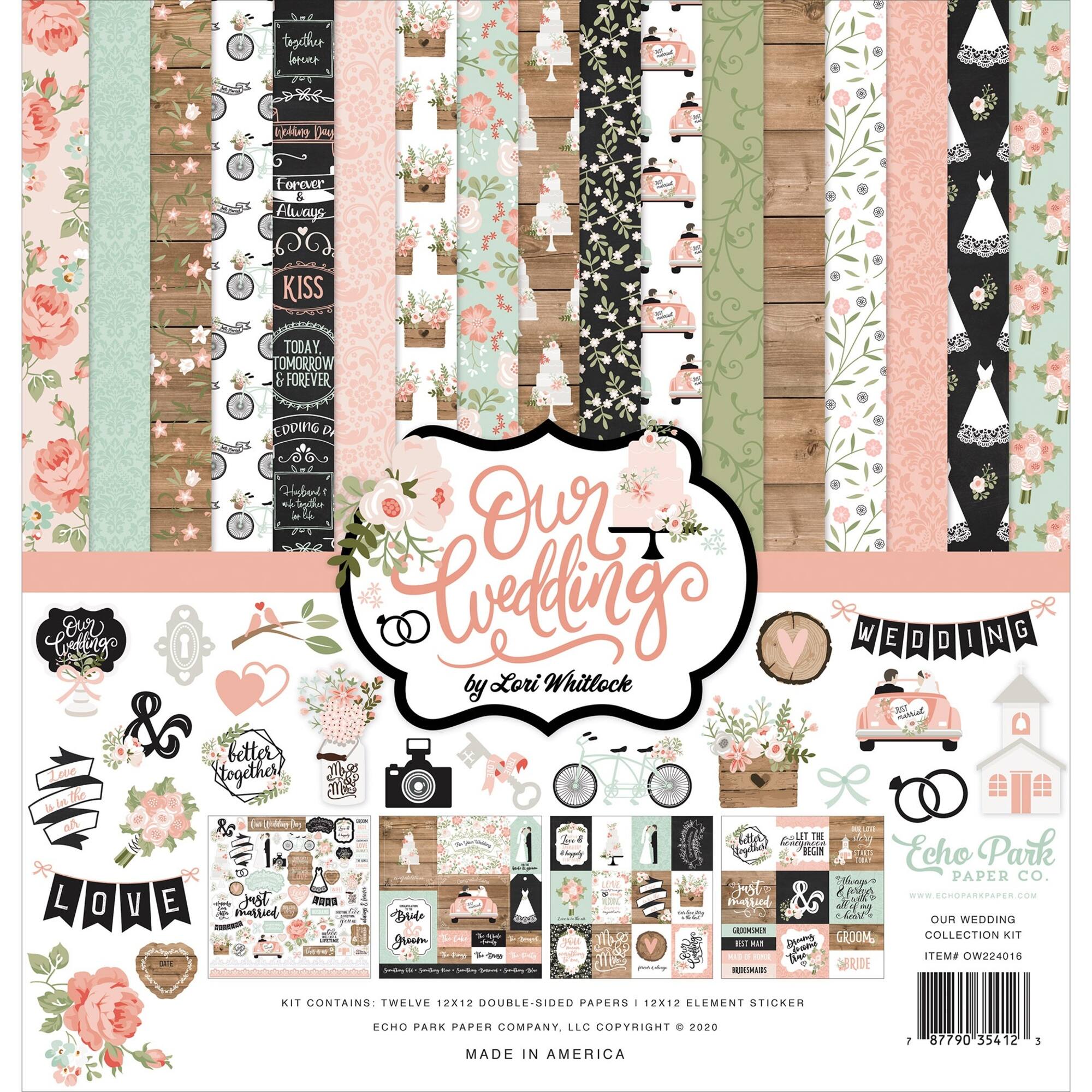 Echo Park™ Our Wedding Collection Kit, 12" x 12"